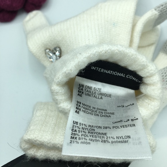 Bundle 3 pairs winter gloves INC Gemstone Tech touchscreen - Picture 8 of 9